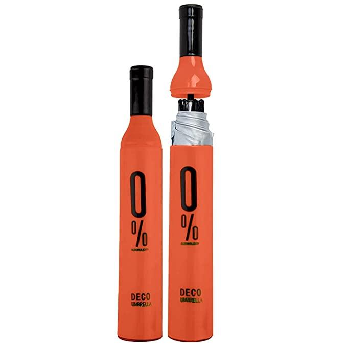 Umbrella-Bottle Shaped Umbrella Polyester Wine Bottle Umbrella